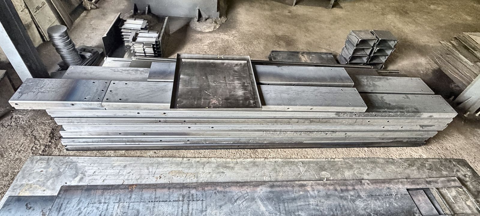 Laser-cut and press-formed steel parts